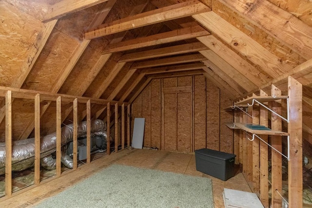 view of attic