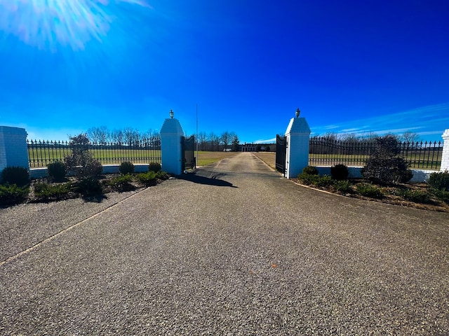 2023 J Saunders Rd, Dothan, AL 36305 - view of asphalt driveway featuring a gated entry