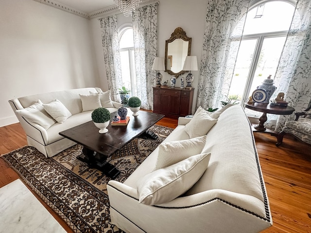 2023 J Saunders Rd, Dothan, AL 36305 - living area featuring wood finished floors