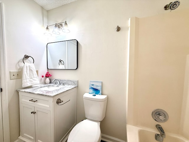 2419 Creekwood Dr, Dothan, AL 36301 - full bath with vanity, shower / tub combination, and a textured ceiling