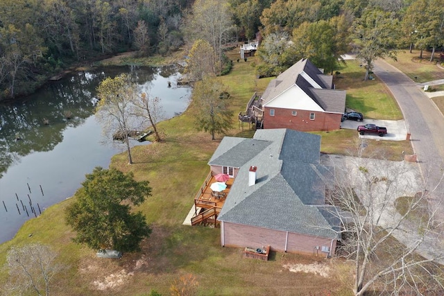 3374 Lake Oak Ridge Dr, Enterprise, AL 36330 - view from above of property featuring a nearby body of water and a forest