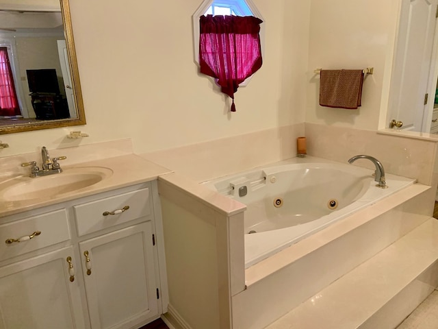 3374 Lake Oak Ridge Dr, Enterprise, AL 36330 - full bathroom with vanity and a jetted tub