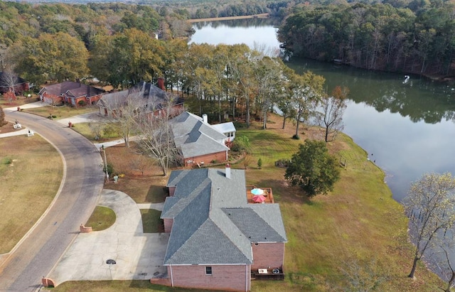 3374 Lake Oak Ridge Dr, Enterprise, AL 36330 - aerial view of property's location featuring a large body of water and a heavily wooded area