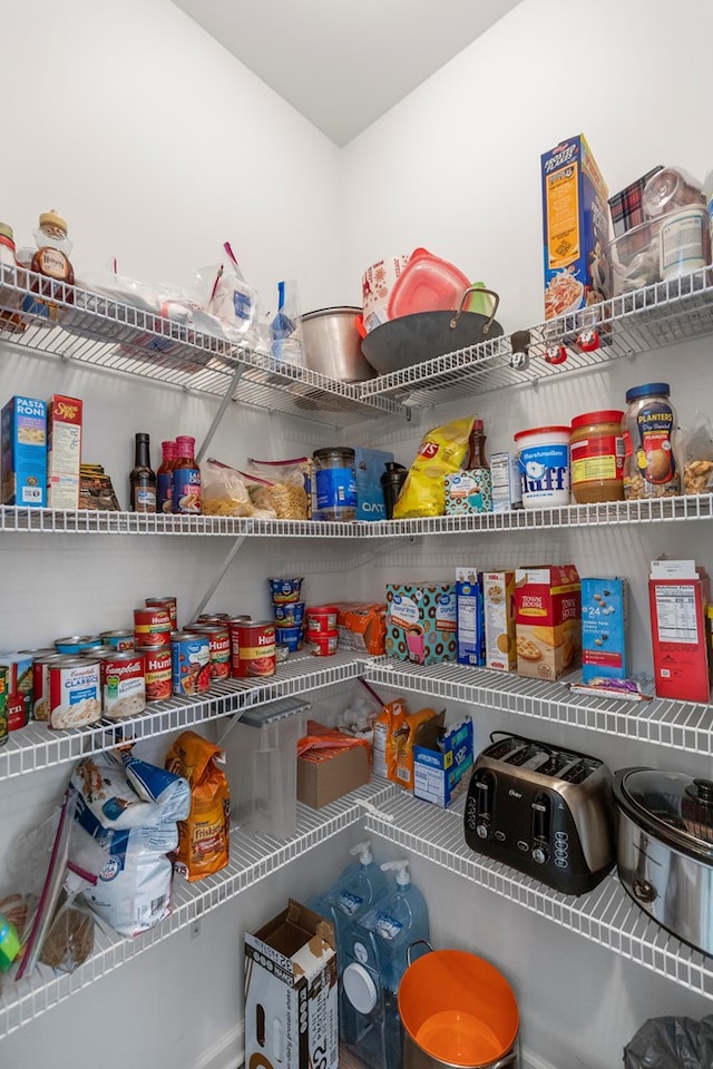 view of pantry