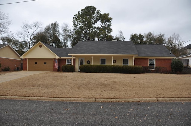 ranch-style house with a garage