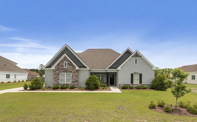 114 Bozeman Way, Dothan, AL 36305 - craftsman house with stone siding and a front lawn