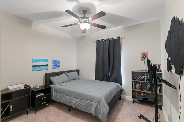 114 Bozeman Way, Dothan, AL 36305 - bedroom with light colored carpet and ceiling fan