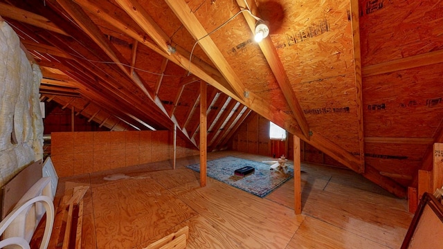 view of attic