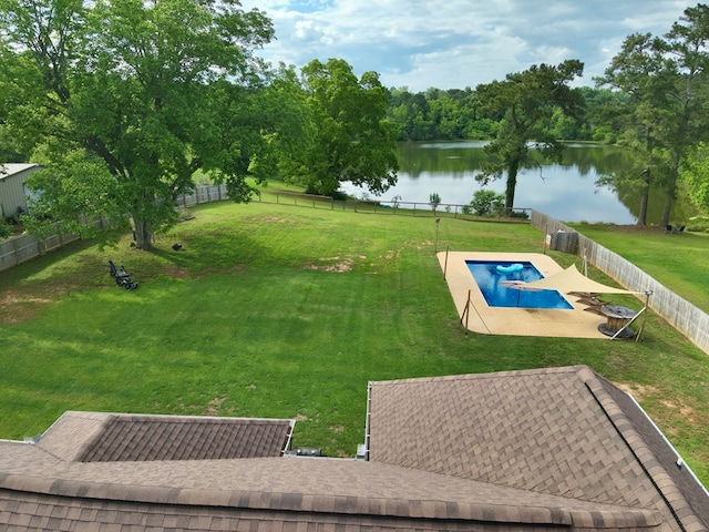 212 Neenan Dr, Enterprise, AL 36330 - view of swimming pool featuring a water view and a patio