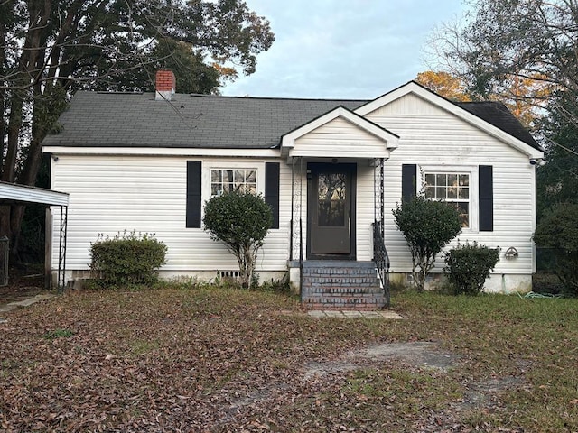 view of front of home