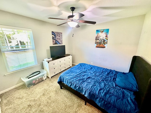 125 Sandpiper Ln, Dothan, AL 36301 - carpeted bedroom with baseboards and a ceiling fan