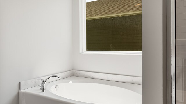 bathroom featuring a bathing tub