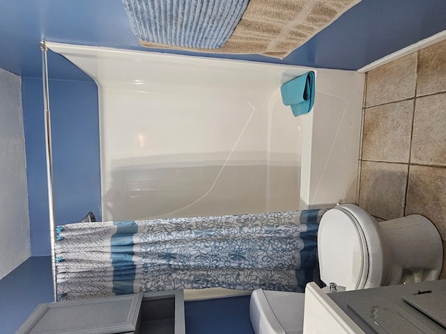 bathroom featuring toilet