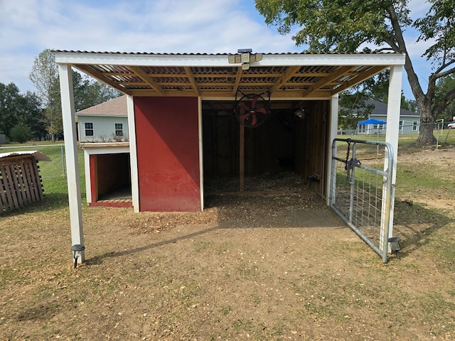 view of outdoor structure