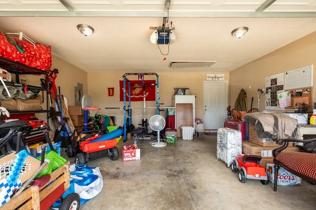 330 Brushfire Dr, Dothan, AL 36305 - garage featuring a garage door opener and electric panel
