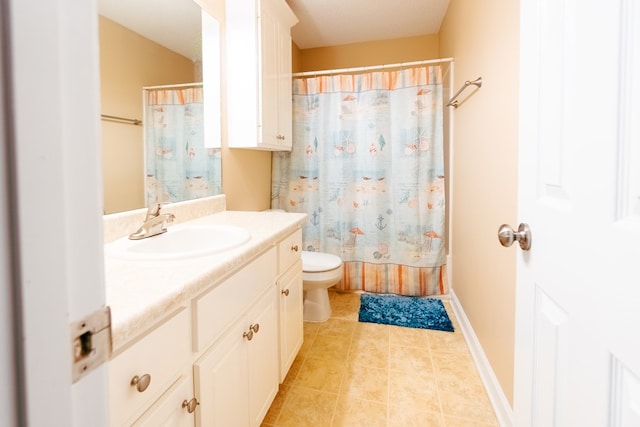 330 Brushfire Dr, Dothan, AL 36305 - full bath featuring vanity, tile patterned floors, and a shower with curtain