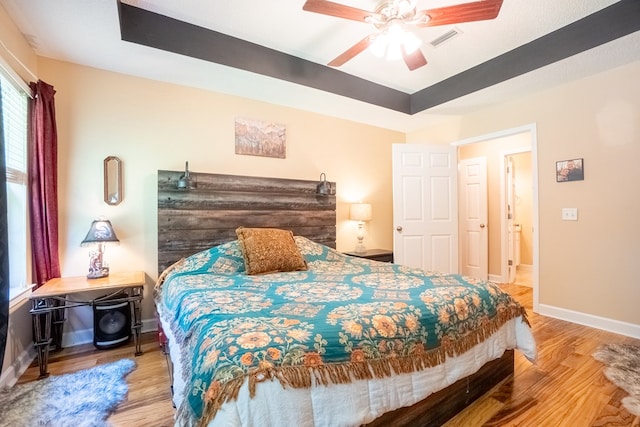 330 Brushfire Dr, Dothan, AL 36305 - bedroom with wood finished floors and ceiling fan