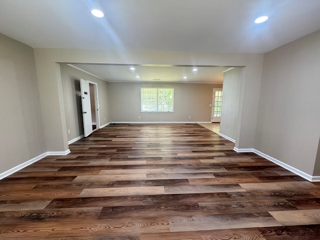 411 Kentworth Dr, Dothan, AL 36301 - unfurnished room featuring dark wood-style flooring and recessed lighting