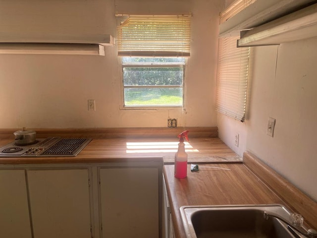 kitchen with cooktop and sink