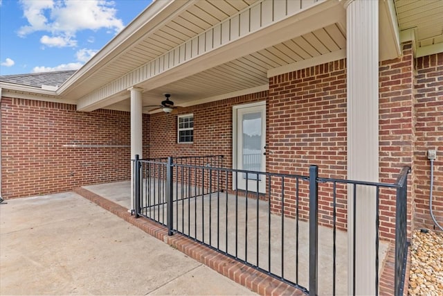 102 Tumbleweed Dr, Enterprise, AL 36330 - view of patio with ceiling fan
