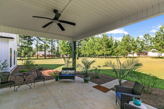 3155 Eddins Rd, Dothan, AL 36301 - view of patio / terrace with ceiling fan