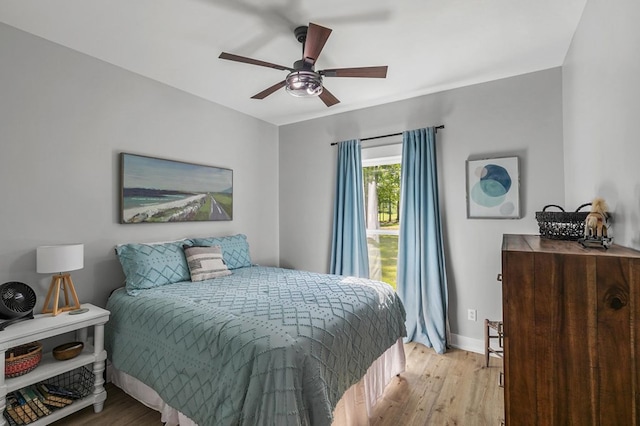 3155 Eddins Rd, Dothan, AL 36301 - bedroom featuring light wood-style flooring and ceiling fan