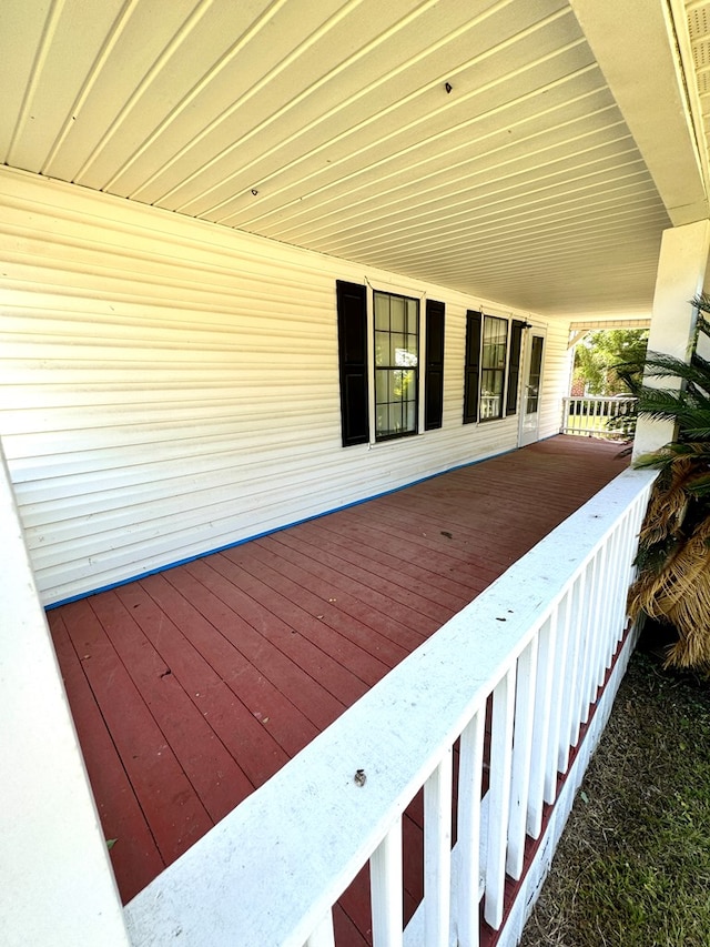 view of deck