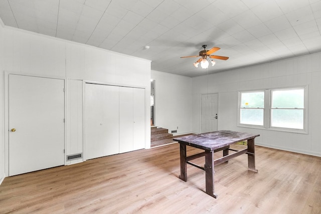 1700 Randall Rd, Dothan, AL 36303 - playroom with light wood finished floors and ceiling fan