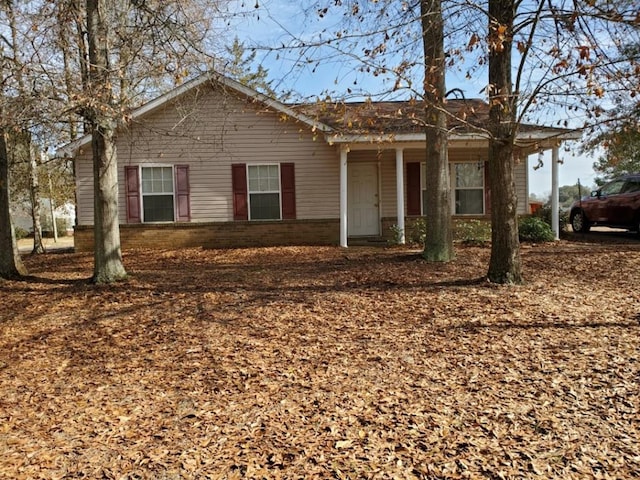 view of ranch-style house