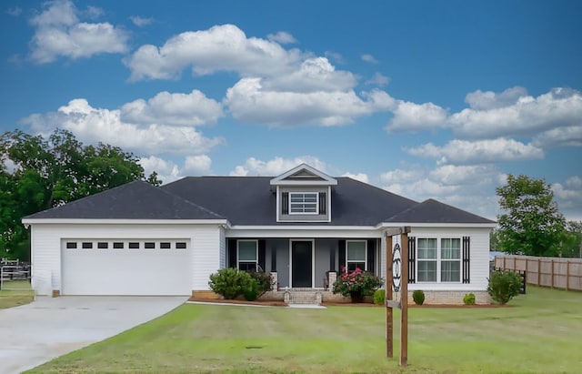 370 Airport Rd, Slocomb, AL 36375 - view of front of house featuring covered porch, an attached garage, and driveway
