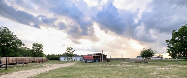 370 Airport Rd, Slocomb, AL 36375 - view of yard featuring an outdoor structure and a rural view