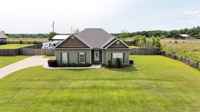 2103 Holland Rd, Newton, AL 36352 - view of front of house with concrete driveway and central air condition unit