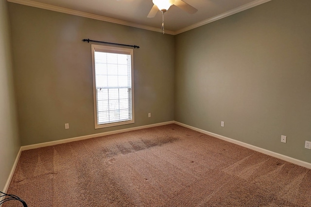 223 Veritas Dr, Dothan, AL 36303 - carpeted spare room featuring healthy amount of natural light, a ceiling fan, and ornamental molding
