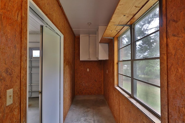 1222 E Main St, Ariton, AL 36311 - hallway with unfinished concrete flooring