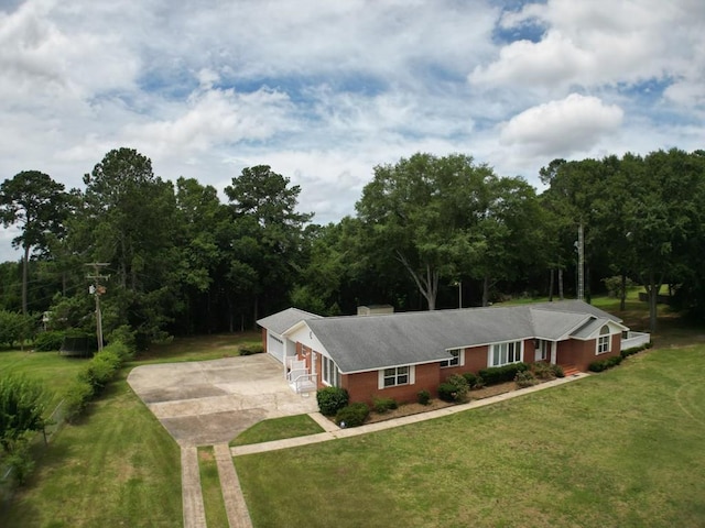 1222 E Main St, Ariton, AL 36311 - single story home with concrete driveway and a front lawn