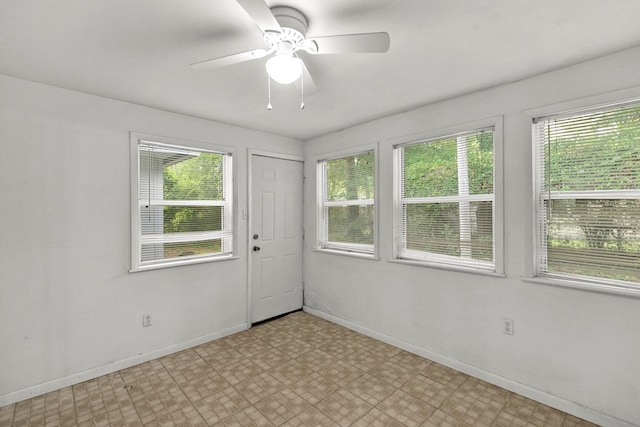 1104 Valley Forge Rd, Dothan, AL 36301 - unfurnished room featuring light flooring, baseboards, and a ceiling fan