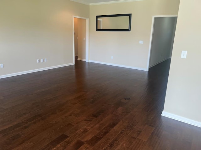 101 Brattleboro Ct, Dothan, AL 36301 - spare room featuring crown molding and dark wood-style floors