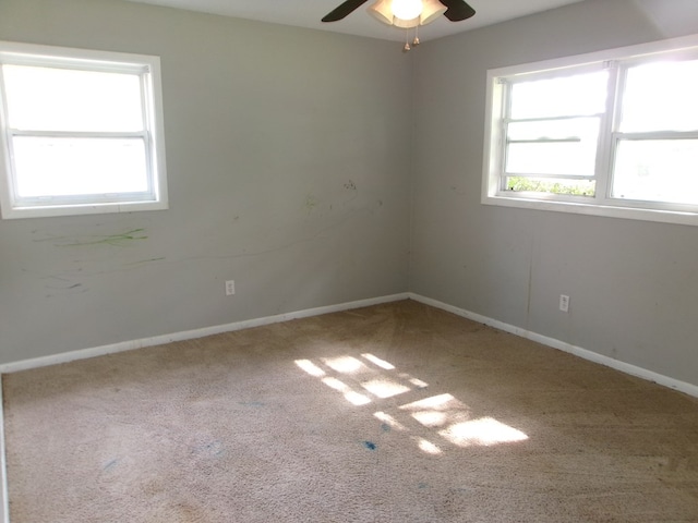 202 Cardinal Ln, Enterprise, AL 36330 - spare room with carpet flooring and ceiling fan