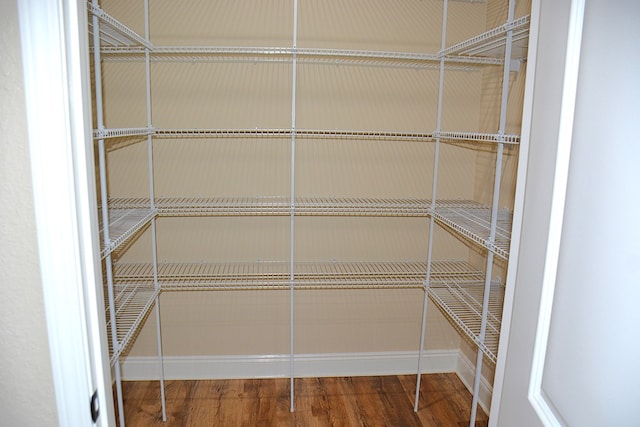 view of storage area
