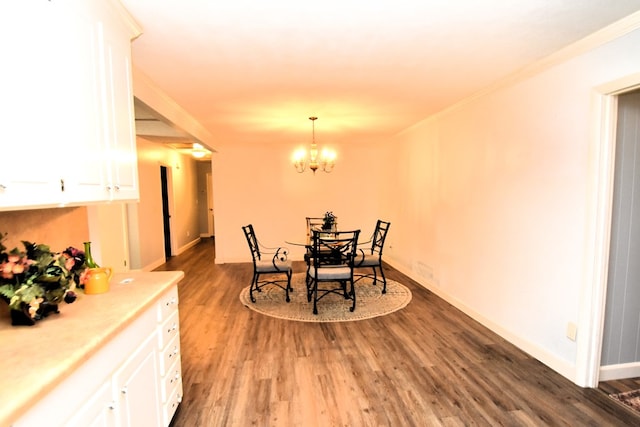 145 Deerpath St, Ozark, AL 36360 - dining space with light wood-type flooring and a chandelier