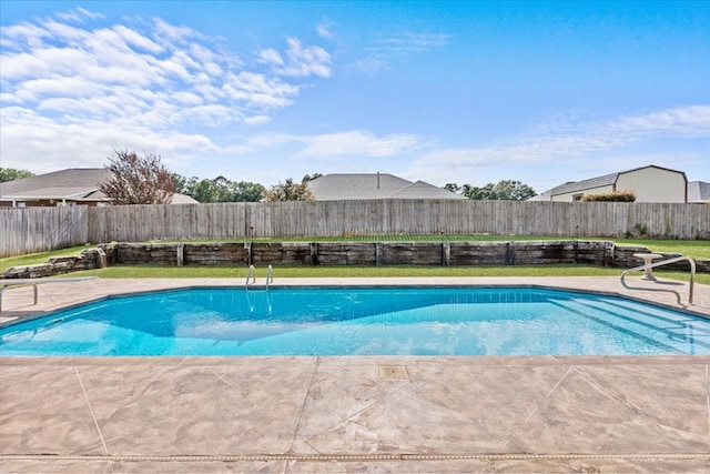 125 Hayley Dr, Enterprise, AL 36330 - view of swimming pool featuring a fenced backyard and a patio