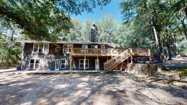 2235 Enterprise Rd, Geneva, AL 36340 - back of property featuring a wooden deck