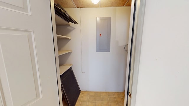 storage area with electric panel