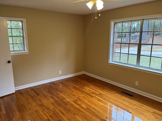 105 Martinson Dr, Abbeville, AL 36310 - empty room featuring a ceiling fan and wood-type flooring