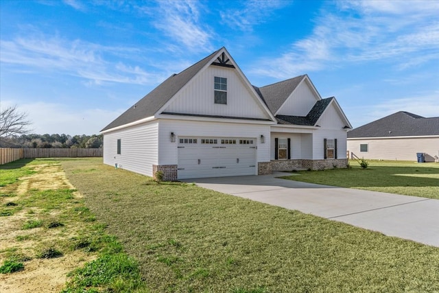 view of front of home with a front lawn