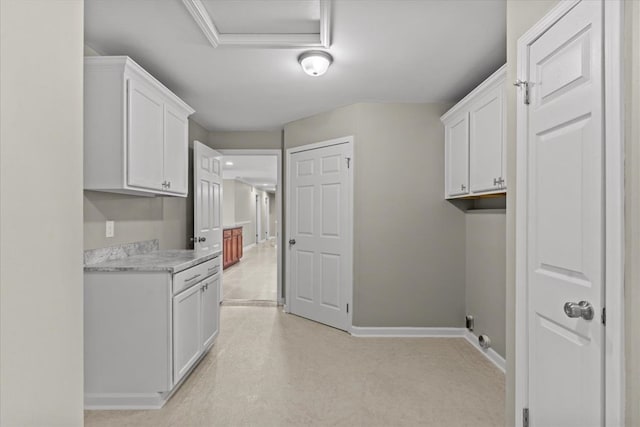 1401 Deese Rd, Ozark, AL 36360 - laundry room with attic access and baseboards