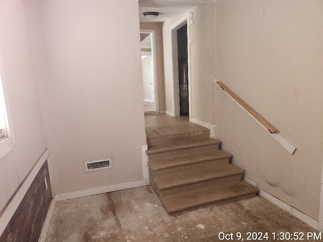 view of stairs