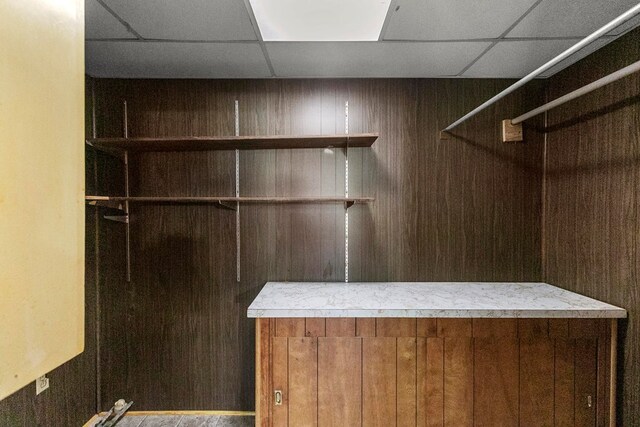 1105 Deborah St, Dothan, AL 36301 - walk in closet with a drop ceiling and a dry bar