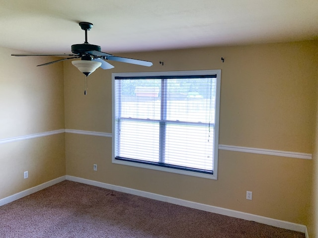 708 Sandstone Dr, Dothan, AL 36303 - empty room with ceiling fan and carpet floors