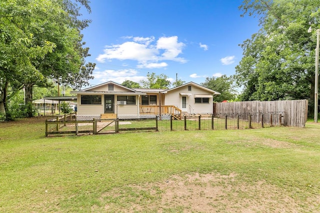6970 Walden Dr, Kinsey, AL 36303 - rear view of property with a sunroom